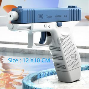 Sand Play Water Fun Cool Manual Glock Gun Automatic Reboring Spray Ultra Long Range Childrens Warfare Toy 230718