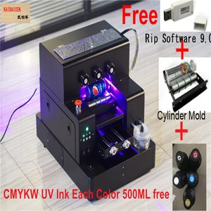 Automatic A3 UV Flat and Cylinder Inkjet Printer 3D emboss effect plastic TPU ABS Acylic Metal bottle and Case With UV INK UV3037