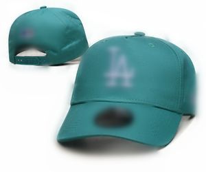 Klasyczna najnowsza męska litera luksusowa La Baseball Cap Męska ciężarówka ciężarówka dla kobiet Runda Regulowana wielokolorowa czapka L4