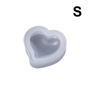 Bakeware Tools Silicone Cake Mold Heart Diy Crystal Epoxy Lim Forme Smycken BW