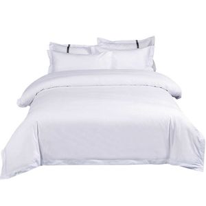 Roupa de cama de hotel 5 estrelas 100% algodão lençóis personalizados por atacado e conjuntos de colcha roupa de cama de hotel