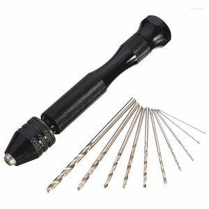 Professional Hand Tool Sets Quality Mini Micro Aluminum Drill With Keyless Chuck 10/20PC High Speed Steel Twist Drills Rotary Tools Wood