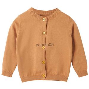 Pullover Spring 2023 Teenagers Girls Cardigan Long Sleeve Fashion Knitted Sweater for Kids Casual All-match Boys Children Clothes Tops HKD230719