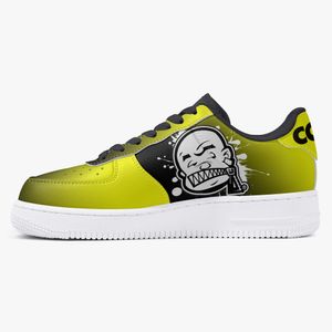 DIY shoes mens running shoes one for men women platform casual sneakers Classic White Black cartoon graffiti green trainers outdoor sports 36-48 55194