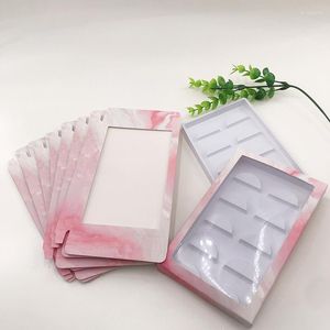 False Eyelashes 5Pairs Lash Box Blank Packaging Come With White Tray