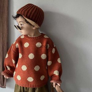 Пуловер осень и зимний вязаный вязаный свитер, вязаный свитер, пуловой свитер Baby Boy Sweater HKD230719