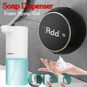 Liquid Soap Dispenser 400ML Automatic Inductive Foam Washing Phone Smart Hand Alcohol Spray