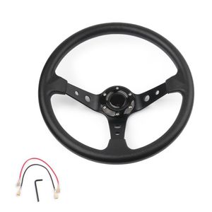 Para MOMO Car Sport Steering Wheel Racing Type Alta Qualidade Universal 14 Polegadas 350MM Alumínio ABS Estilo Do Carro Liberação Rápida280t