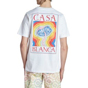 Мужские футболки Summer Casablanca Fantasy Cloud Print Loose Walht Brond Brand Casa Catch Top футболка 230718