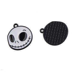 100pcs urok biżuterii Epoksyd Epoksydowe Wciągniki Ghost Head okrągły czarny festiwal Hallowmas rękodzieło bransoletki Dostawca 229f