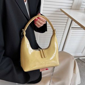 Catena Casual Tote Fashion Hobo Bag Brand Luxury Designer Borsa PU Leather Ladies Underarm Shoulder Bags For Women 2022 Nuovo