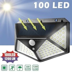 LED Solar Lights Outdoor Security Lighting Nightlight wasserdichte PIR -Bewegungssensor Wandleuchte Gartenlampe317r