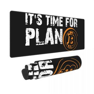 Mouse Pads & Wrist Rests It's Time For Plan B Crypto Currency Long Vintage Pad Blockchain Geek Soft Mat Rubber Keyboard Table305k
