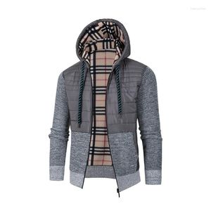 Herrtröjor 2023 Höst/vintertröja Fashion Stick Cardigan Högkvalitativ koreansk avslappnad jacka dragkedja tröja8507