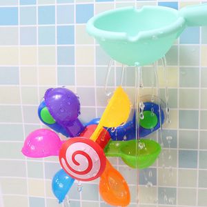 Sand Play Water Fun Intressant Temptation Cup Waterfall Gift Bathtub Whirlwind Windmill Baby Bathtub Toy Sensor 230719