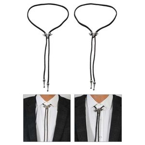 Bolo Ties Fashion Alloy Bull Bull Blucle Bolo Naszyjnik Bolo Tie Western Cowboy Nectie DXAA HKD230719