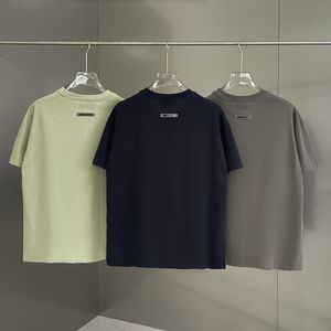 ESSEN Marke T-Shirts Doppel Linie Brief Drucken Kurzarm T-shirt Trend Locker Sitzende T-shirts High Street