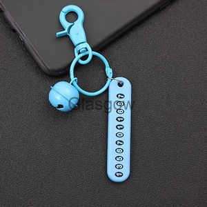 Car Key 1 PC AntiLost Car Keychain Phone Number Card Keyring for Porsche Macan S Panamera Cayman Porsche911 918 Boxster x0718