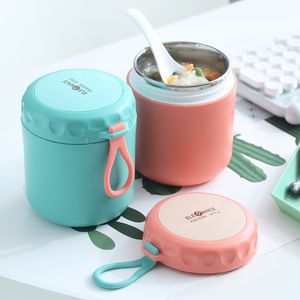 Thermoses 430ml Food Thermal Jar Insulated Soup Cup Thermos Containers Stainless Steel Lunch Box Thermo Keep for School Children 230718