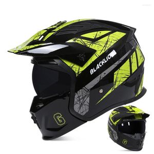 Capacetes de motocicleta Capacete de corrida off road Aprovado pelo DOT Full Face Modular Motocross Moto Dirt Bike Open Capacete Moto