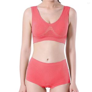 Yoga Outfit Japanese Korean Style Seamless Wire Free Anti Sports Bra For Running Students Women