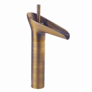 High Quality Bathroom tall faucet chrome antique brass oil rubbed bronze faucets single lever single hole waterfall sink tap265c