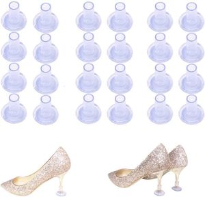 Shoe Parts Accessories 18Pairs High Heel Protectors Walking on Grass Uneven Floor Clear Sink Silicone Stoppers Covers Outdoor Wedding Party 230718