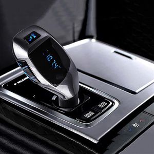 Hands Bluetooth Car Kit Wireless FM Sändare Radio Adapter FM Modulator Mp3 Player TF Card USB Car Lighter214p