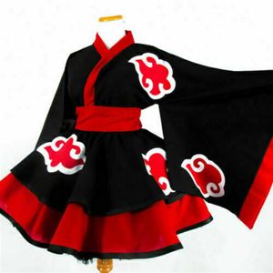 Neues Akatsuki weibliches Lolita-Kimono-Kleid Cosplay-Kostüm nach Maß294n