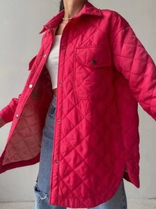 Женские куртки зимние прокладки мода теплые свободные слоистые пальто оцветные оценочные избыточные излишки, элегантные стеганые стеганые пояс 230719