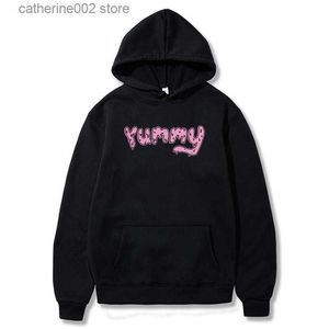 Herren Hoodies Sweatshirts Justin Bieber Hoodies Yummy Pink Männer Frauen Hiphop Lächeln süßes Pullover Shirt T230719