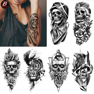 Newest 40 Different Styles Tatoo Stickers Waterproof Temporary Gradient tattoo patch Herbal juice tattoo patch geisha flower