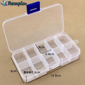 small Plastic Fishing Tackle Boxes Compartments fly fishing hook and lure box Accesorios194S