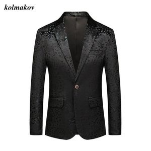 Arrival Spring Style Men Boutique Blazers High Quality Business Casual Pattern Single Buttom Men's Suit Jacket Coat M-6XL Sui268c