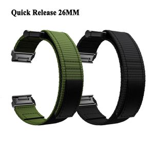 Watch Bands For Garmin Tactix Delta Tactix7 7 Pro Descent MK1 MK2 MK2i Enduro 2 D2 Delta PX Quickfit 26mm Nylon Watch Band Strap Bracelet 230718