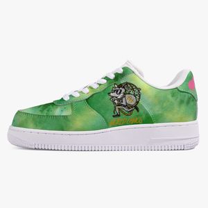 DIY-Schuhe, Designer-Schuhe, Herren-Laufschuhe, einer für Männer und Frauen, Plateau-Freizeit-Sneaker, klassisch, weiß, schwarz, Cartoon-Graffiti-grün, Turnschuhe, Outdoor-Sport, 36–48 63085