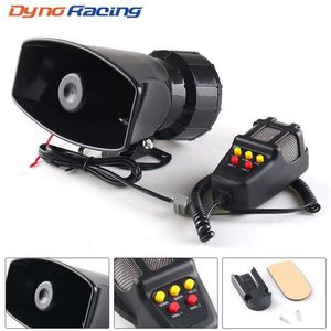 12V 80W 5-Sound Loud Car Warning Alarm Police Fire Siren 130dB Air Horn PA Speaker Car Accessories Car Warning Alarm247d