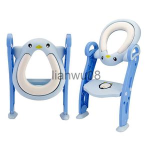 Potties Seats Baby Toilet Seat Kids Toilettes With Adjustable Ladder Child Potty Chair Folding Toilet Trainer Seat Step Children Potty Seat x0719