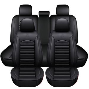 Capas de assento de carro assentos automóveis almofadas de cadeira protetor de couro PU capa completa universal ajuste acessórios interiores carro