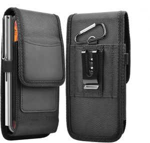 Universal Nylon Holster midjepaket Bältesklipp för mobiltelefonmidjepåsfodral med bältesklipp för iPhone Samsung Huawei 4,7 till 7,2 tum mobiltelefon