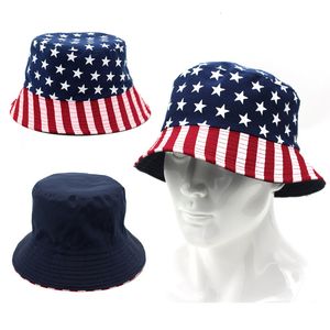 Utomhushattar Hat American Flag Star-Spangled Flag Star Fisherman Hat Outdoor Street Sun Hat For Men and Women 230718