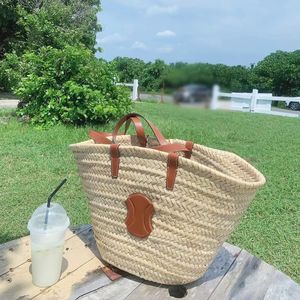 Mens triomphe Classic Straw Beach Bag Womens Clutch Celins Hobo Handväska raffia designer crossbody väskor plånbok lyx tote väv axel hinklass