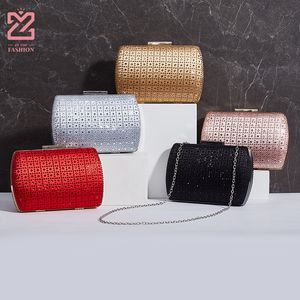 Evening Bags Full Side Bag Sparkling Wedding Clutch Wallet with Chain Mini Party 5 Colors Direct 230719