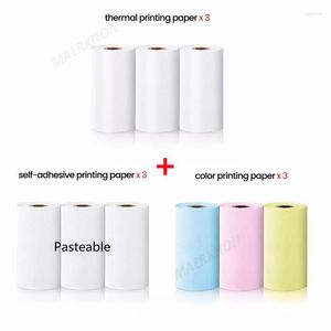 Mini Printer Thermal Paper Label Sticker White Colorful Adhesive Self-adhesive For Picture Po Portable 57mm