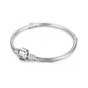 Charm Bracelets Low Price Factory Wholesale 925 Sterling Sier M Snake Chain Fit Pandora Bead Bangle Bracelet Jóias Presente Para Homens Dr Dhzzs