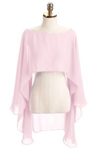 Basic Casual Dresse Soft Capes Wedding Jacket Chiffon skötta Bridal Bolero Long Shawl and Wraps 230718