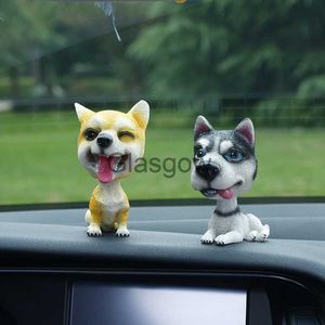 Decorazioni per interni OHANEE Cane che annuisce Divertente Scuotere la testa Giocattoli Bobblehead Puppy Dolls Altalena Ornamenti per auto Decorazioni per interni auto Giocattoli per cruscotto auto x0718