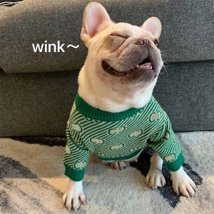 Осень зимний кот Классический свитер мод мягкий теплый шнаузер французский бульдог Корги Тедди Свитер собаки
