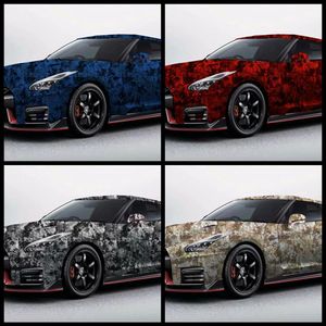 Impressive union Camo Vinyl Car Wrap foil With air bubble Printed PAINTED Camouflage graphics sticker 1 52x30m Roll297i