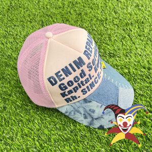 Ball Caps Puff Print KAPITAL Baseball Cap Männer Frauen Patchwork Cowboy KAPITAL Caps Einstellbare Schnalle Hüte 230718